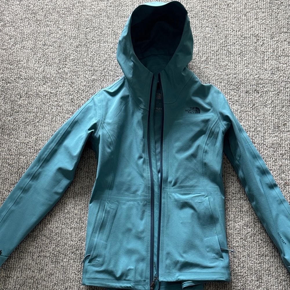 The North Face Teal Hooded Softshell Jacket - Women's
